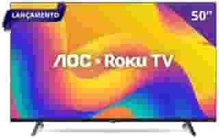 Smart TV 50' 4K UHD AOC Roku TV 50U7045/78G