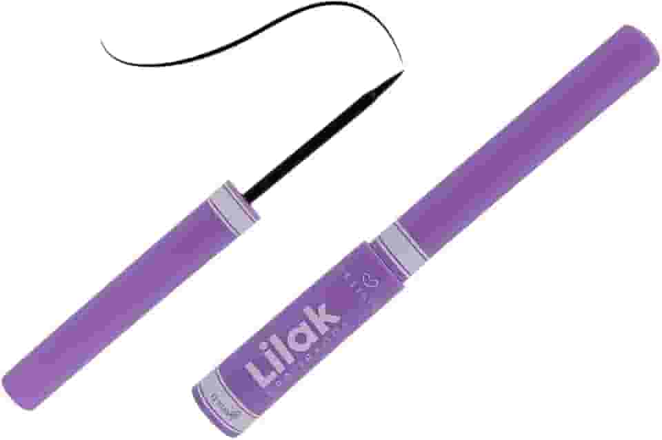 Delineador Líquido Ponta Fina Preto Intenso Secagem Rápida Longa Duração