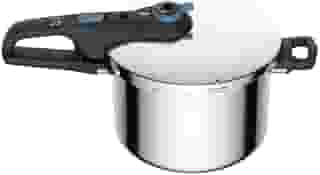 Panela De Pressão Rochedo Inox Trendy 6 litros Fechamento Externo Com Cesta De Vapor