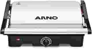Grill Arno Dual Inox GNOX - Abertura 180°, Ajuste Altura e Controle de Temperatura, 110V