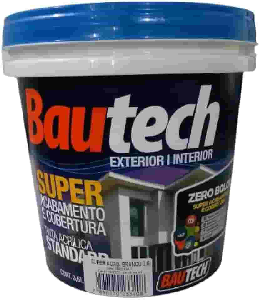 Tinta Acrílica Bautech Zero Bolor 3,6l Fosco Antimofo Bautech