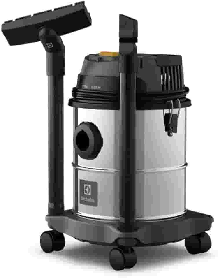 Electrolux Aspirador água pó função sopro compacto liquidos quimicos inox 1800W 12L total 8,5L util protetor termico GT12i 220V