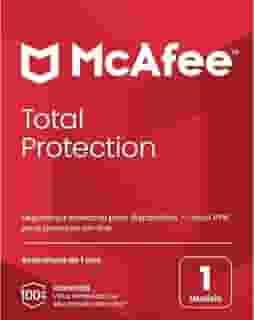 McAfee Total Protection | 1 dispositivo | Software de segurança antivírus para Internet | VPN, gerenciador de senhas, monitoramento da Dark Web | Exclusivo da Amazon | Assinatura 1 ano | Cartão-chave