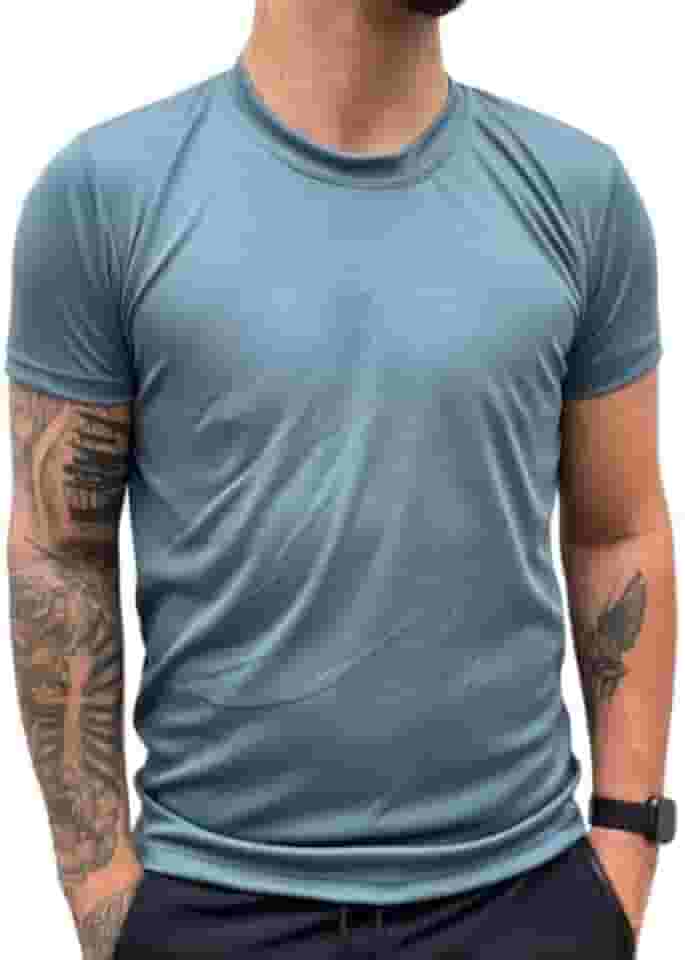 Camiseta Dry Fit Treino Masculina Academia Musculação Corrida 100% Poliéster