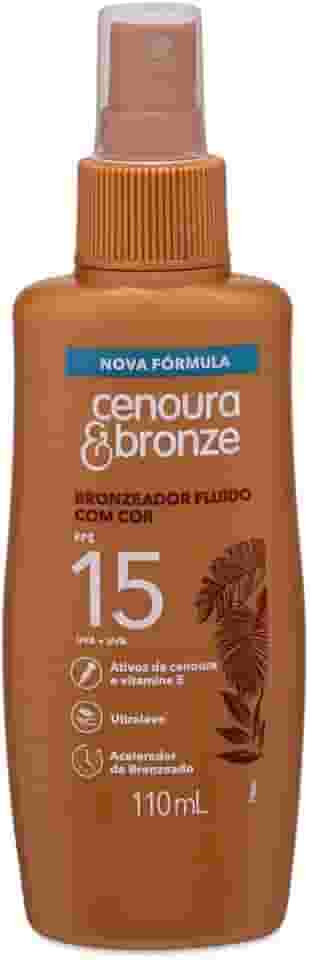 Bronzeador Fluído com Cor Spray FPS 15 Cenoura & Bronze 110ml