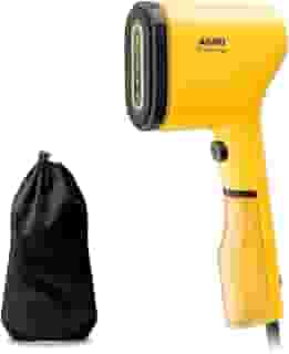 Vaporizador de Roupas Arno Pure Pop Amarelo, Higieniza e Desodoriza, 1100W, Aquece em 15s, Portátil, HS26 110V