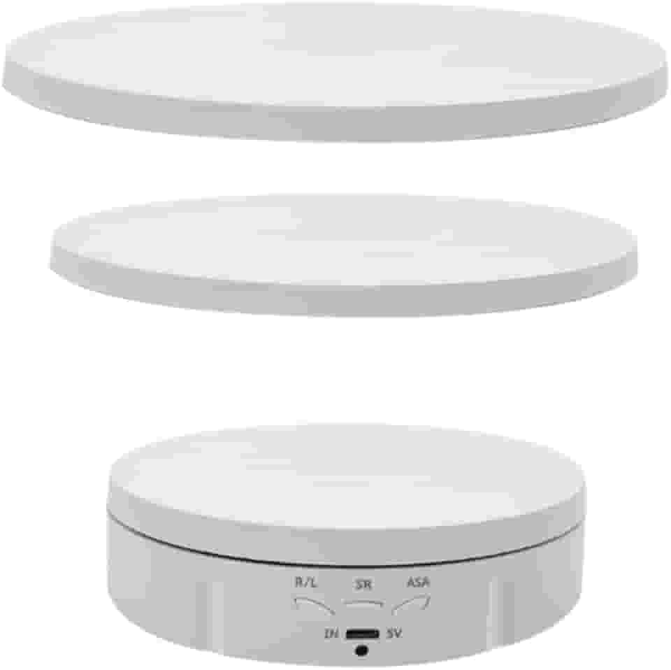 Suporte Giratorio para Fotografia 360 Eletrico Plataforna 3 tamanhos Alternáveis Vitrine Loja