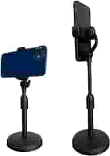 Suporte de Mesa Para Celular 360 graus Ajustável Articulado NO2PROBLEMS Universal Escritório Live Reunião Resistente