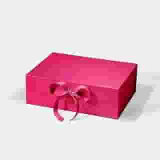 Caixa FlexBox Rígida de Papel com Imã e Cetim para Presente - Y338E (Pink, 28x20x9cm)