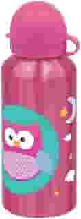 Garrafa Garrafinha Squeeze Agua Suco Infantil Menina Menino melhores amigos bichinhos animais coloridas ART HOUSE (ROSA CORUJINHA)