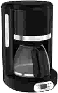 Cafeteira Elétrica Arno Soleil Preta 1,25L SPFC, Design Retrô, Programável, Corta Pingos, Jarra de Vidro, 110V