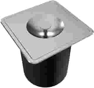 Docol Lixeira Quadrada D255 6L de Embutir DocolMassima Aço Inox - Cod.Novo: 90016117016 Cod.Antigo: 01611716