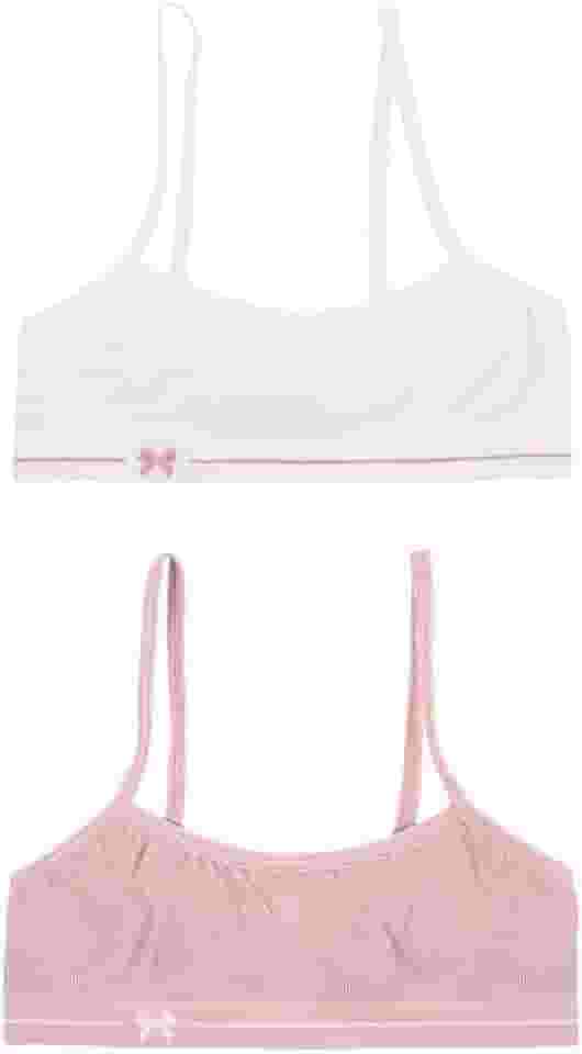 Kit 2 Top DelRio Kids Infantil Feminino Sem Costura Microfibra