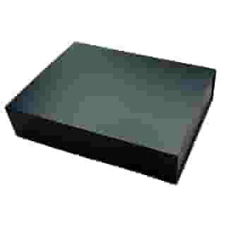 Caixa de Presente Preta Grande Rígida 36x26x8cm Super Luxo Forrada Embalagem Premium Para Presentes Especiais, Kits ou Brindes