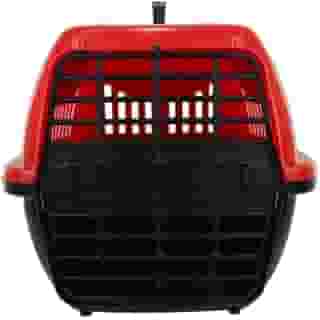 Caixa Transporte Pet N1 Cães Cachorros Gatos Plástico (Vermelho)