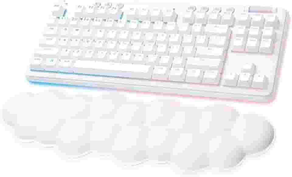 Teclado Mecânico Gamer Sem Fio Logitech G715 RGB LIGHTSYNC Com Switch GX Red Linear, Apoio para Mãos em Formato de Nuvem, Compatível Com PC e Mac, Layout ABNT