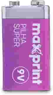 Pilha Comum Maxprint 9V ­ c/ 1