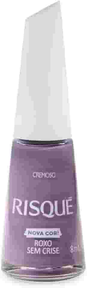 Risqué Esmalte Roxo Sem Crise Cremoso 8Ml