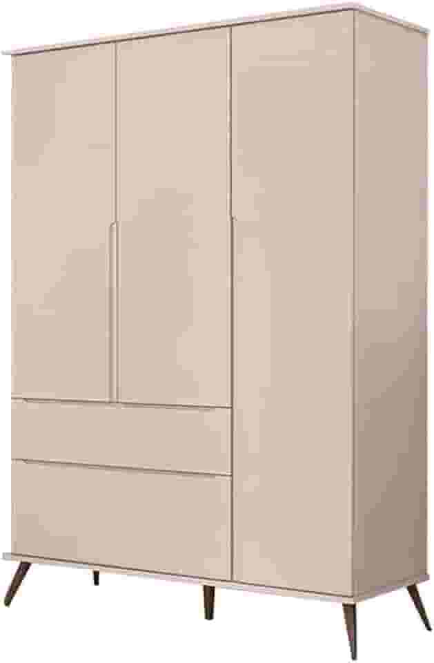 Guarda Roupa Infantil Melinda 3 Portas Com Cava Para Abertura e 2 Gavetas Phoenix Baby