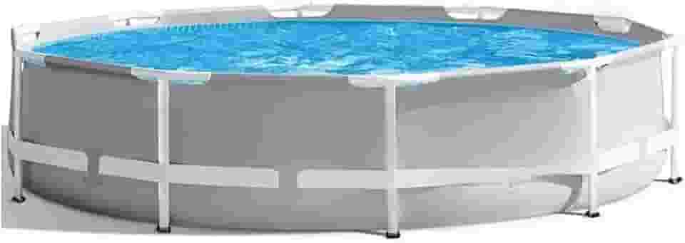 Piscina Com Estrutura Em Prism, 3,05 Metros × 76 CentíMetros, Cinzenta, Adequada Para Adultos E Uso Familiar