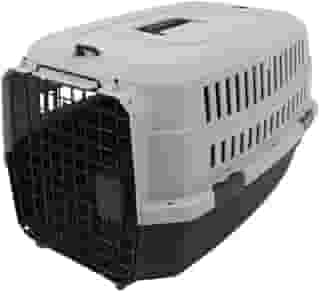 JAMBO PET | Caixa De Transporte Para Pets | Plástico E Metal | Média | Cinza