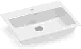Cuba de sobrepor com mesa 550x420 PQ55 Branco - Roca