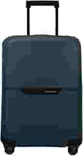 Mala Média Magnum Eco Samsonite, Polipropileno, Cadeado TSA, 4 Rodas Duplas Giro 360°, Azul