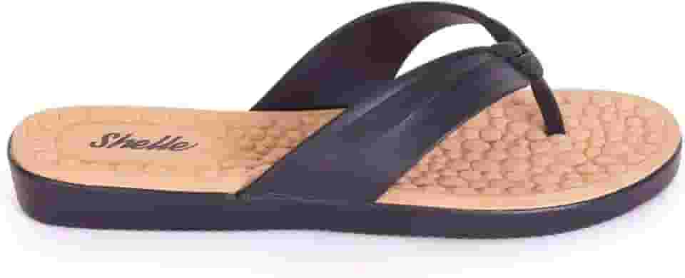 Sandalia Ortopédica Feminina, Palmilha Massageadora, Chinelo Anatômico com Bolinhas, Antiderrapante, Confortável para Esporão, Rasteirinha