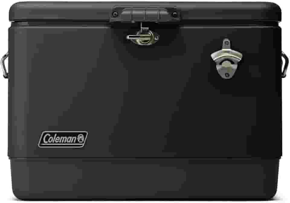 Caixa Térmica Reunion™ 54QT 51L Aço Inoxidável All Black Coleman