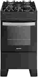 Fogão Atlas 4 Bocas preto Atenas Glass com Acendimento automático - Bivolt