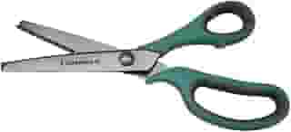 Tesoura De Picotar Escalope Ondulada Ondas Tecido Papel Profissional Tamanho 9' (23 cm) - Proporciona Cortes Perfeitos Em Tecidos E Materiais Diversos, Aliando Resistência
