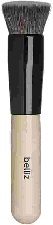 Pincel Marfim Kabuki Reto, Belliz, Preto/ Bege/ Cinza