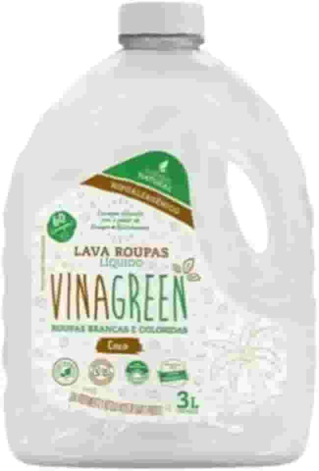 Sabão Vinagreen Coco 3l Vinagreen Limpeza Profundo Hipoalergênico Antialérgico Pele Sensível Alergia Bicarbonato Álcool Orgânico
