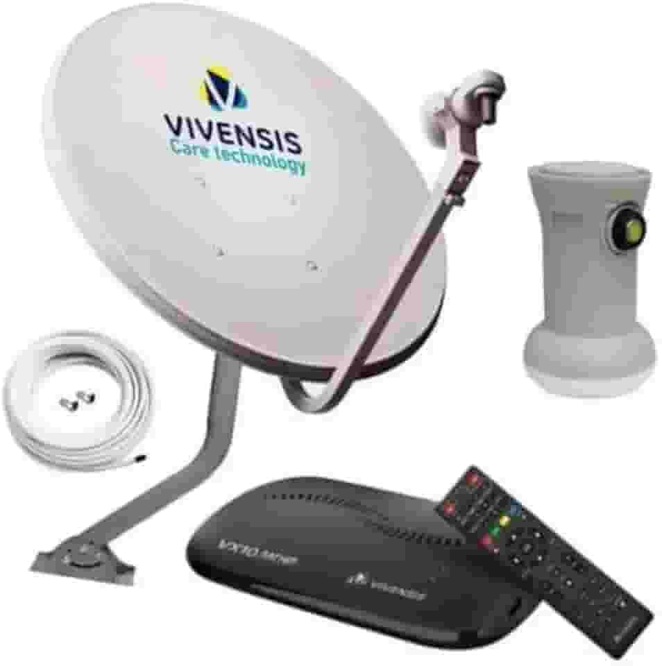 Kit Parabólica Ku Completo Vivensis para TV Digital