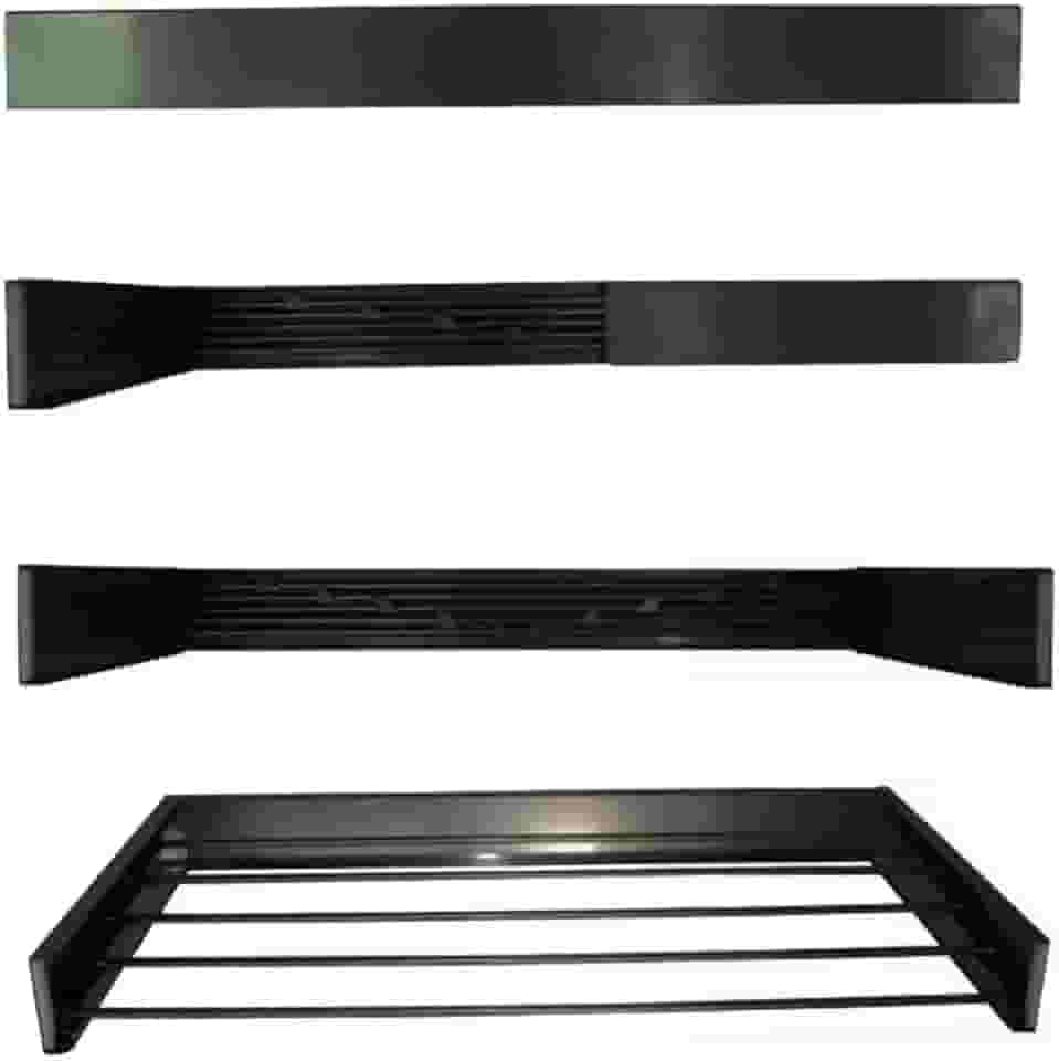 Varal de Parede Magico Dobrável Retrátil 80cm 5 Varetas Recolhível Invisível Mágico Roupas Apartamento Espaço Pequeno