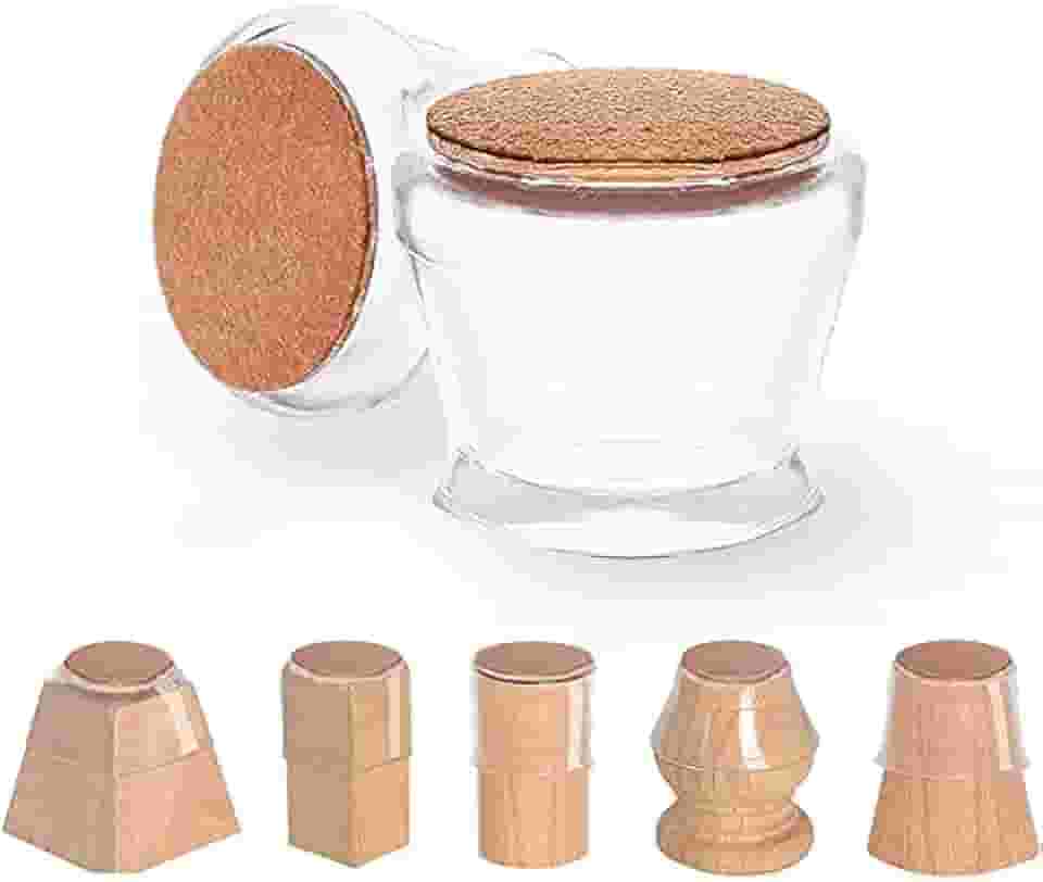 Capinha Invisível Redonda para Pés de Mesa e Cadeira Transparente - Capa Móveis Silenciosa -colisão Uso Diário em Casa