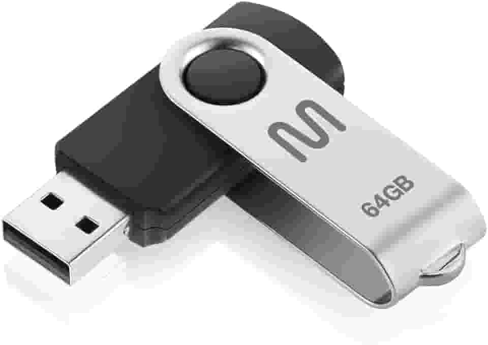 Pen Drive Twist 64GB USB com Leitura até 10MB/s e Gravação até 3MB/s Preto Multi - PD590