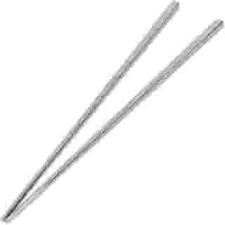 Hashi Inox 23 cm Reutilizável | Kits Hashis Aço Inoxidável | Pauzinhos de Cozinha de Inox | Sashimi | Noodles | Hashi Sustentável | Culinária Oriental | Hashi de Metal (1)
