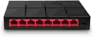 Mercusys MS108G, switch de desktop, 8 * portas LAN Gigabit 10/100 / 1000Mbps, 2 anos de garantia, cor preta