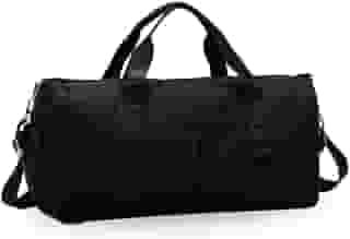 Bolsa De Academia Impermeável Alça Transversal Unissex Mala Com Divisórias Espaçosa Fitness Leve e Resistente Capacidade 30 Litros PREMIUM DUPIN (PRETA)