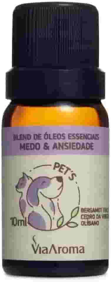 Blend de Óleos Essenciais Pets Medo e Ansiedade Via Aroma - 10ml