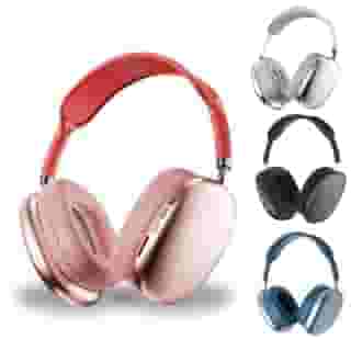 Fone de Ouvido Bluetooth Sem Fio com Microfone –Dobrável com Rádio FM, Cartão SD e Bateria Recarregável – Confortável e Portátil para Música e Chamadas (Rosa)