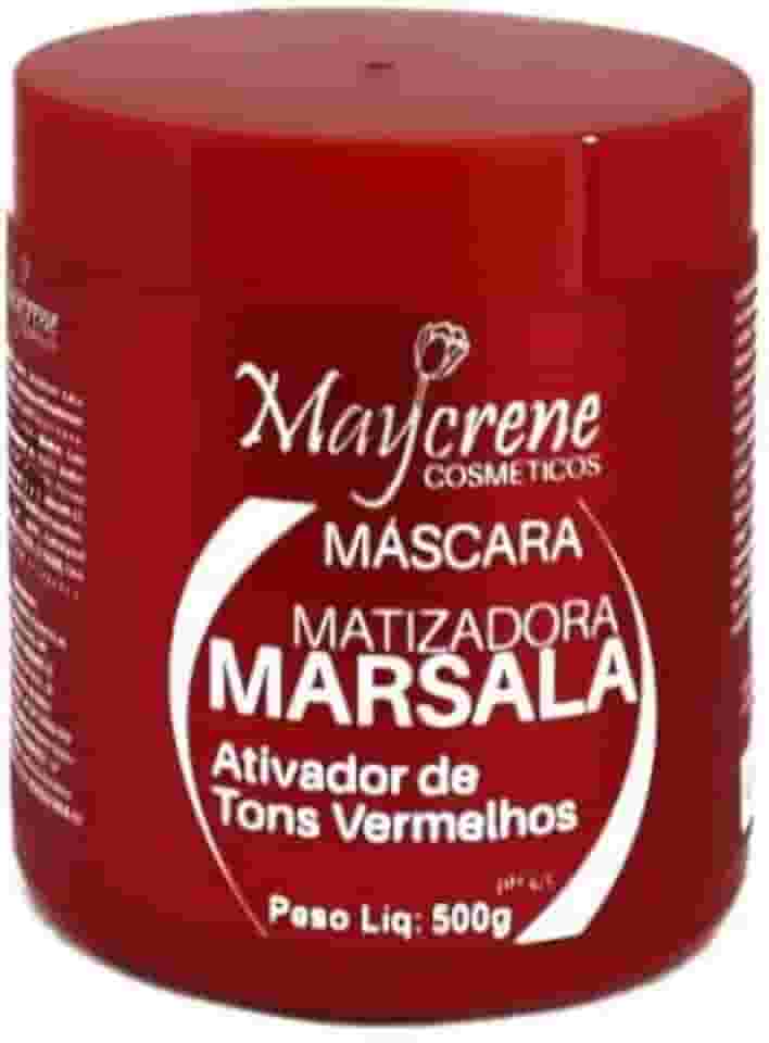 Máscara Matizadora Marsala Ativador de Tons Vermelhos 500g Maycrene…