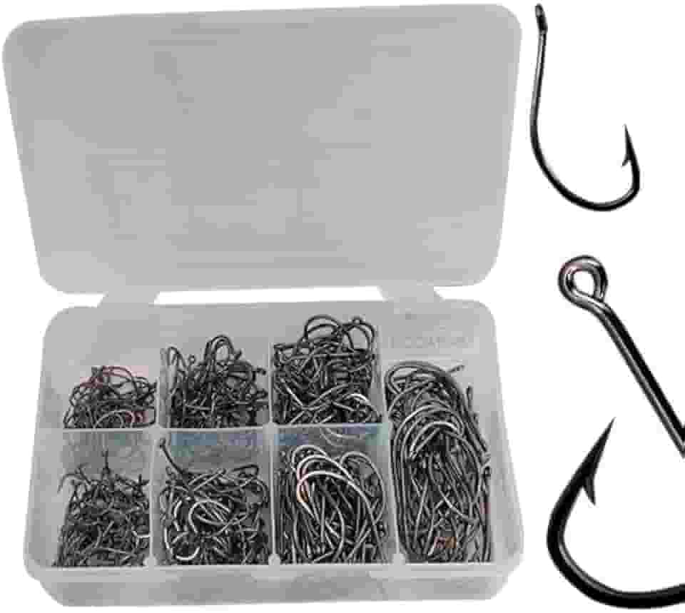 Kit Anzol de Pesca Maruseigo Black Kit 350 Anzóis + Estojo