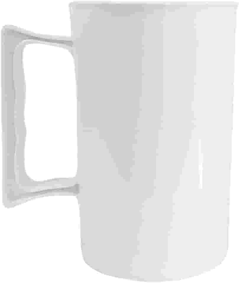 Kit 30 Copos Acrílico Liso Para Chopp 350ml Caneca Para Cerveja Com Alça (Branco)