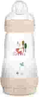 MAM Baby 1 Mamadeira Easy Start 260ml Anticólica e Menos Bolhas de Ar, para Crianças 2+ Meses Autoesterilizável e com Bico de Silicone Skinsoft, Neutra