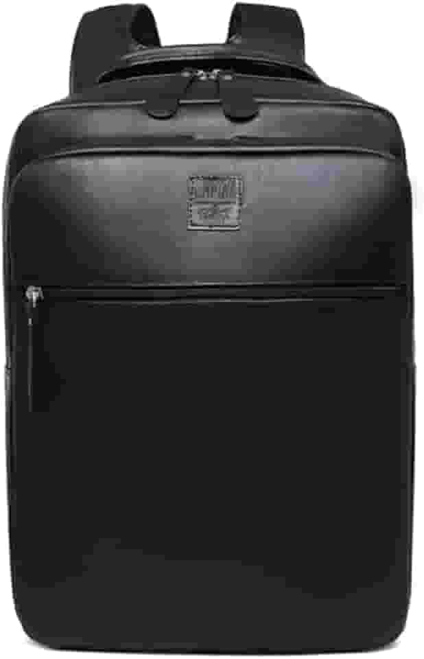 Mochila Capiau de Couro Legítimo Vintage Executiva para Notebook, Trabalho e Viagem