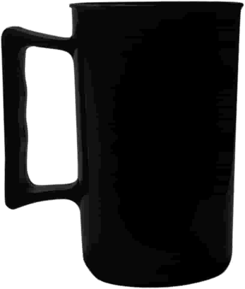 Kit 30 Copos Acrílico Liso Para Chopp 350ml Caneca Para Cerveja Com Alça (Preto)