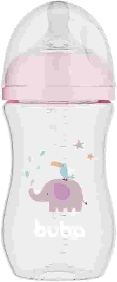 Buba, Mamadeira Easy Flow Elefante Rosa 270ml