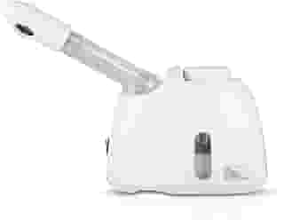 LiveGo Vaporizador facial, vaporizador nano iônico quente com braço extensível e pulverizador rotativo de 360°, vaporizador profissional para limpeza profunda facial doméstica, umidificador facial adequado para salão e spa